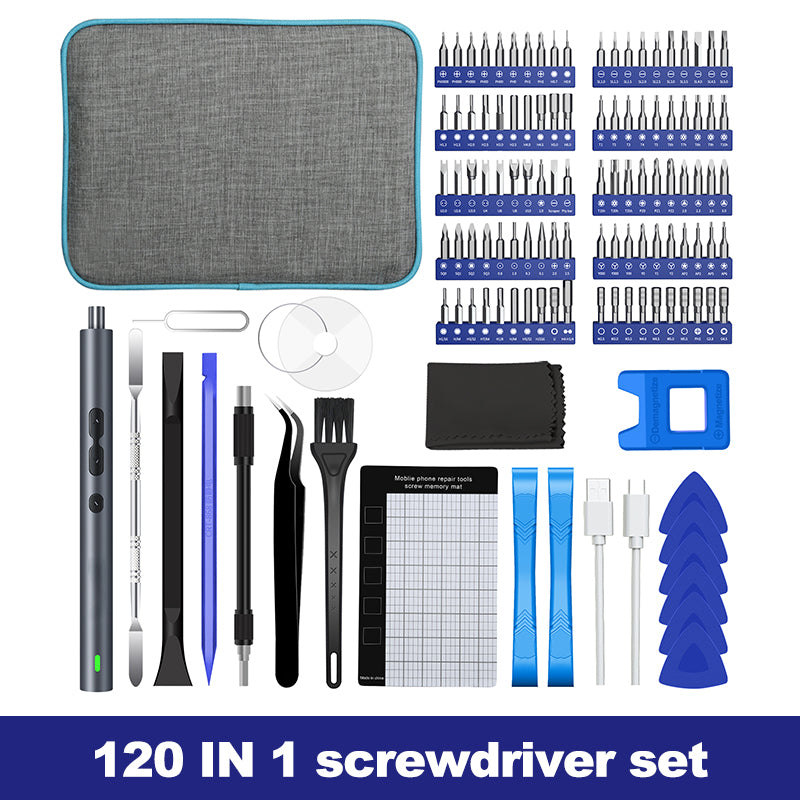 Compact 120 Piece Cordless Drill Set