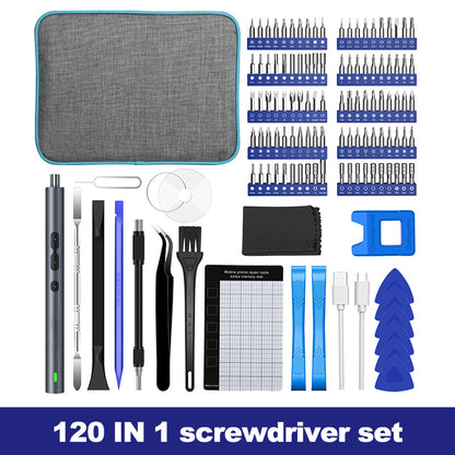 Compact 120 Piece Cordless Drill Set