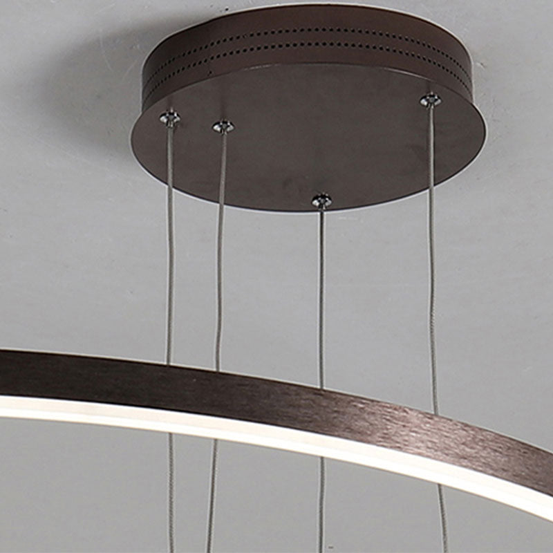 Stylish Metal Pendant Light Circle Design