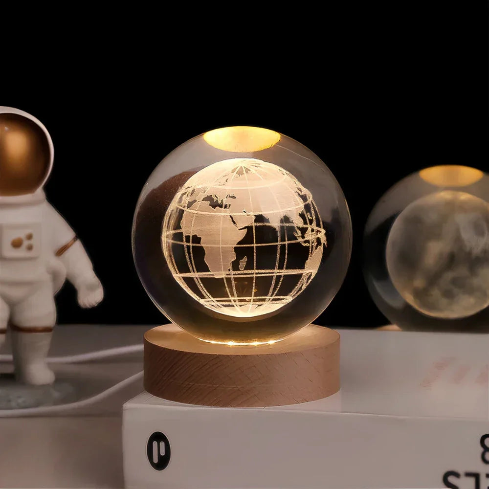 Magnifique décoration en sphère de cristal 3D