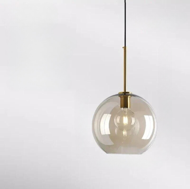 Lampe pendante en verre de style scandinave simple