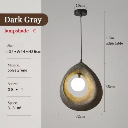 Lampe suspendue de style japonais simple
