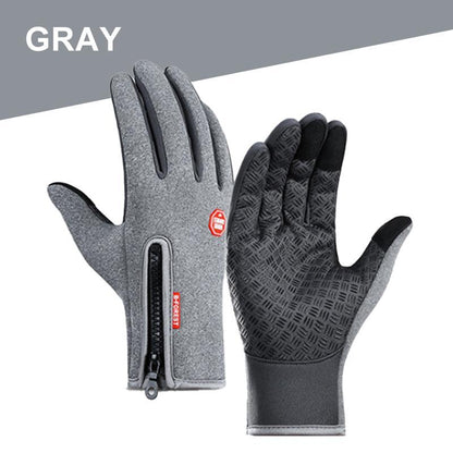 Gants de sports d'hiver, gants de cyclisme thermiques isolés