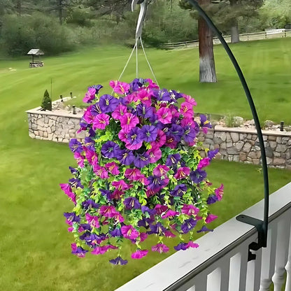 Durable Outdoor Morning Glory Floral Hanging Decoration - Halri