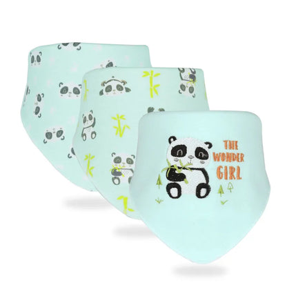 Adorable ensemble bavoir-écharpe pour bébé - Bavoirs doux aux imprimés amusants
