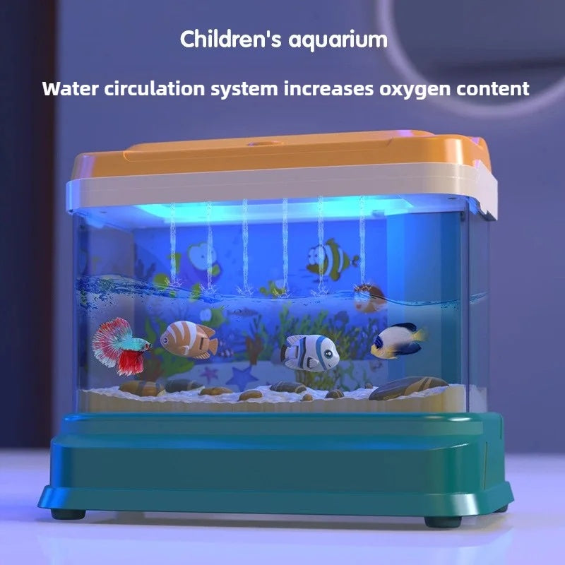 7pcs Electric Musical Aquarium Toy with Light, Fishing Game, Safe for Ages 3+