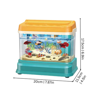 7pcs Electric Musical Aquarium Toy with Light, Fishing Game, Safe for Ages 3+