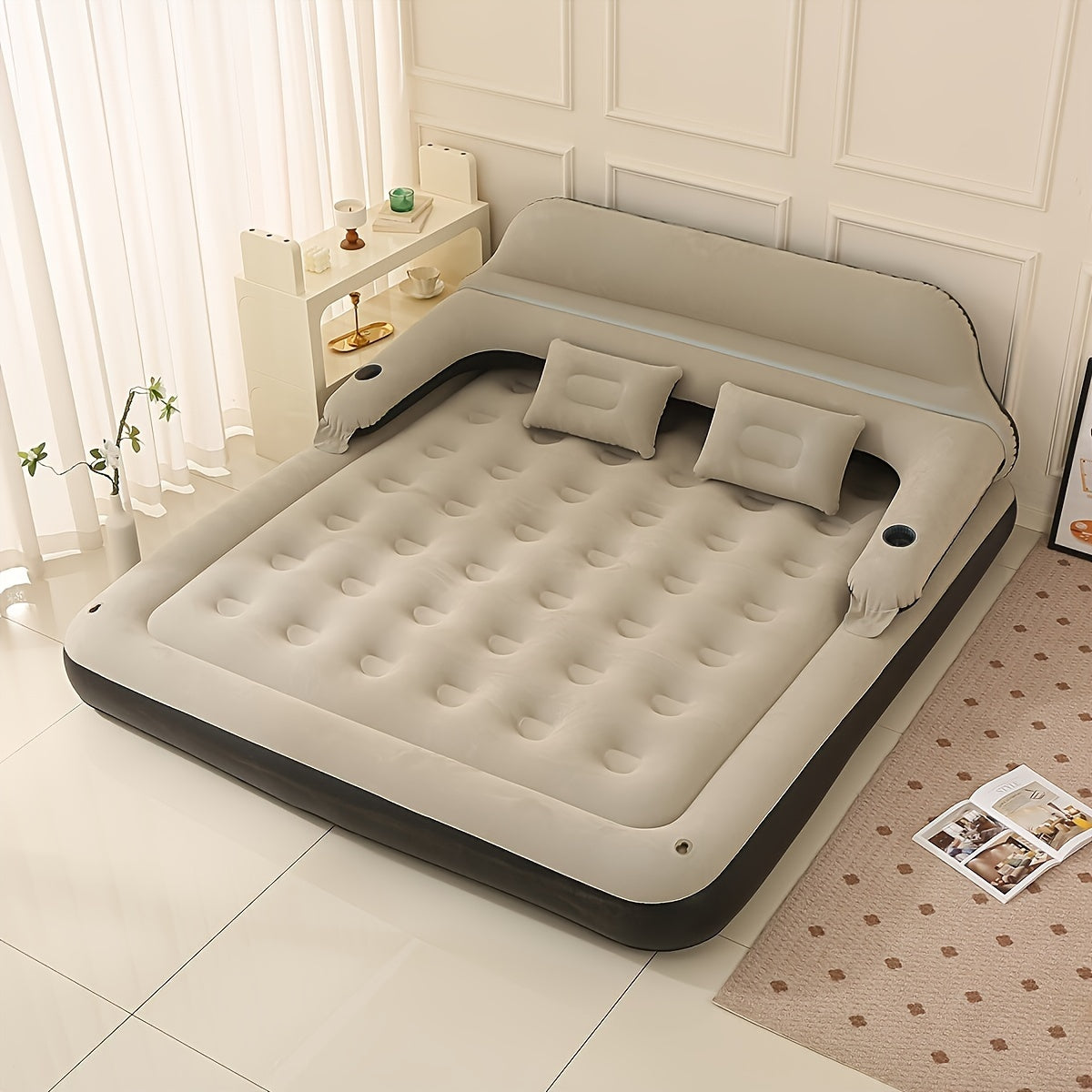 Matelas gonflable haut de gamme avec soutien dorsal