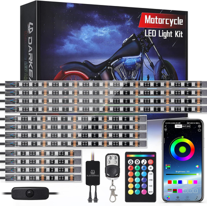 Bright Motorcycle LED Lighting Kit with Turn Signals - Halri