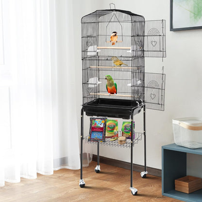 Portable Large Birdcage Parrot Stand - Halri