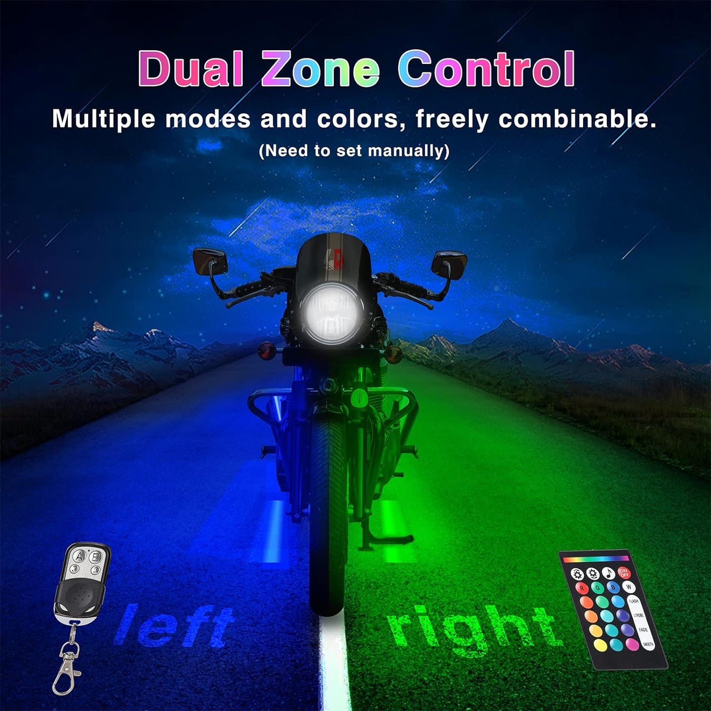 Bright Motorcycle LED Lighting Kit with Turn Signals
