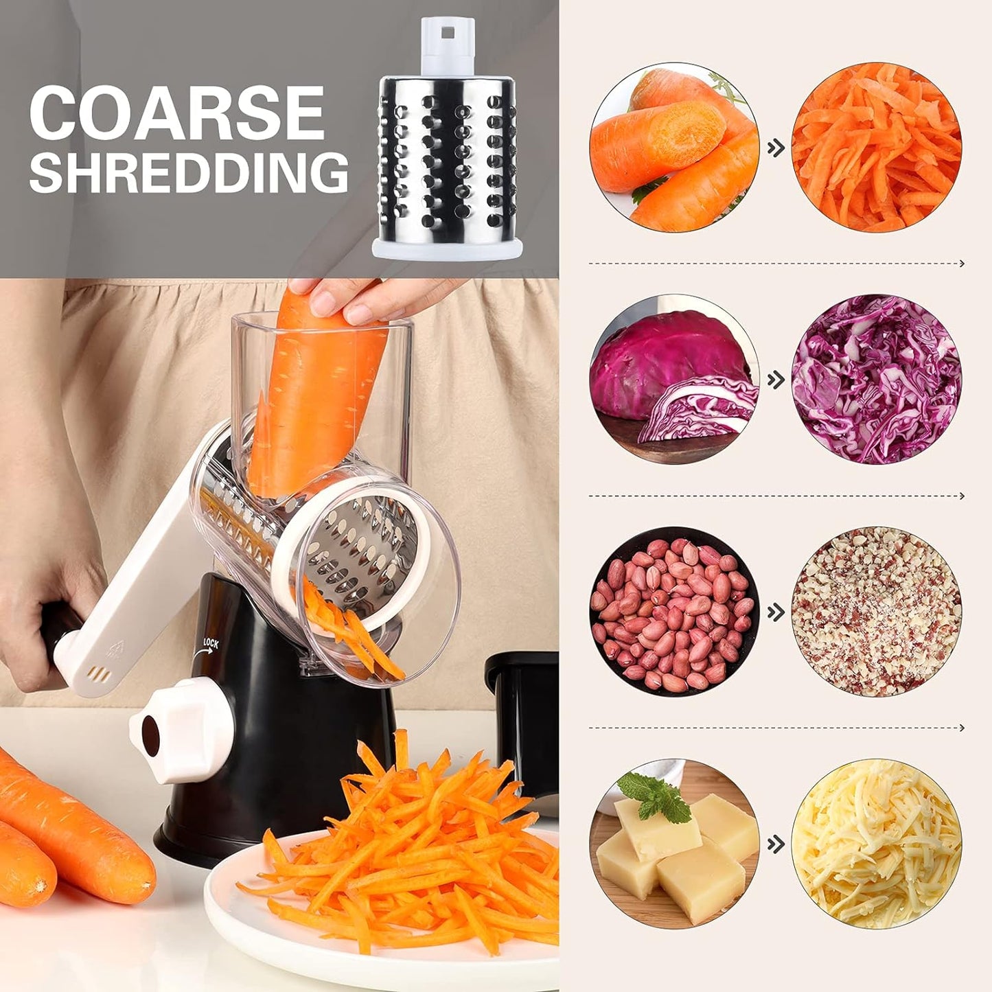 Easy Manual Cheese Veg Grater Box