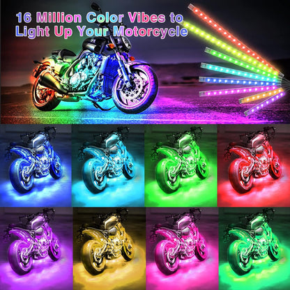 Bright Motorcycle LED Lighting Kit with Turn Signals