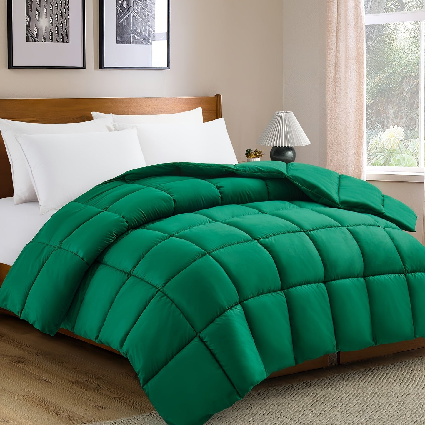 Couette réversible douce de qualité supérieure avec garnissage en microfibre