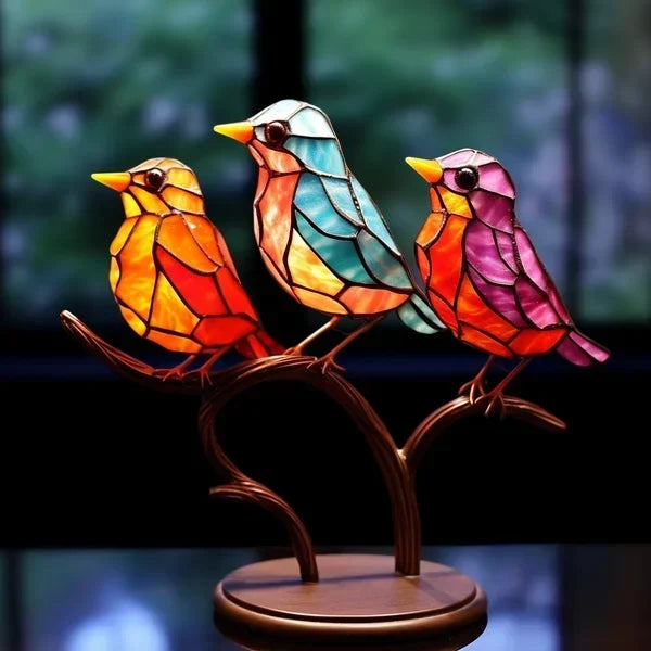 Figurine d'oiseau unique, fabriquée à la main