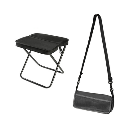 Tabouret de camping pliable et portable avec sac à dos