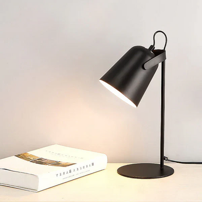 Lampe de bureau rustique en métal coloré