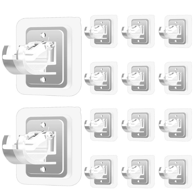 Supports muraux pour tringle à rideaux faciles à installer - Aucun perçage requis