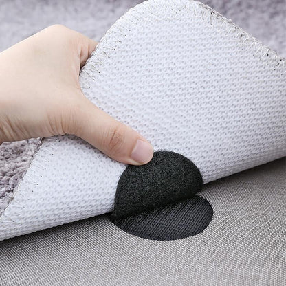 Bandes antidérapantes pour tapis avec attaches auto-agrippantes (paquet de 5)