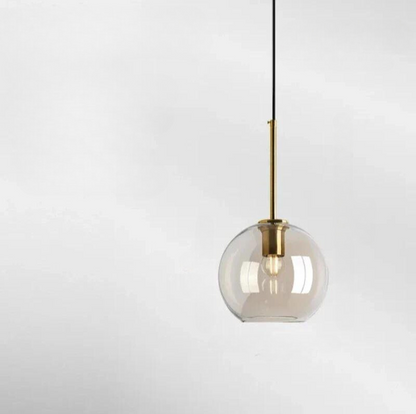 Lampe pendante en verre de style scandinave simple