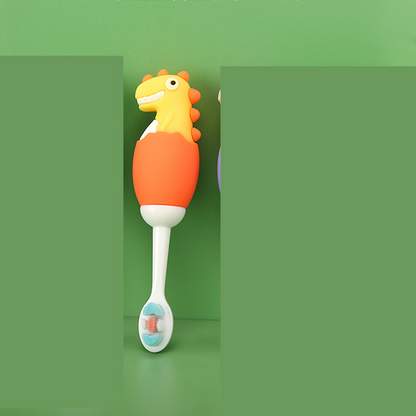 Brosse à dents amusante en forme de dinosaure pour les enfants et les tout-petits