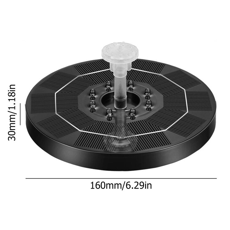 Solar Powered Fountain Pump with LED Light Show