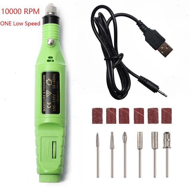 Compact Nail Drill Electric Manicure Kit
