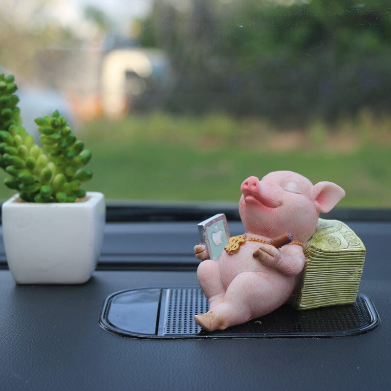 Adorable figurine de cochon décorative