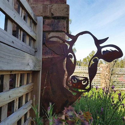 Décoration de jardin rustique en métal