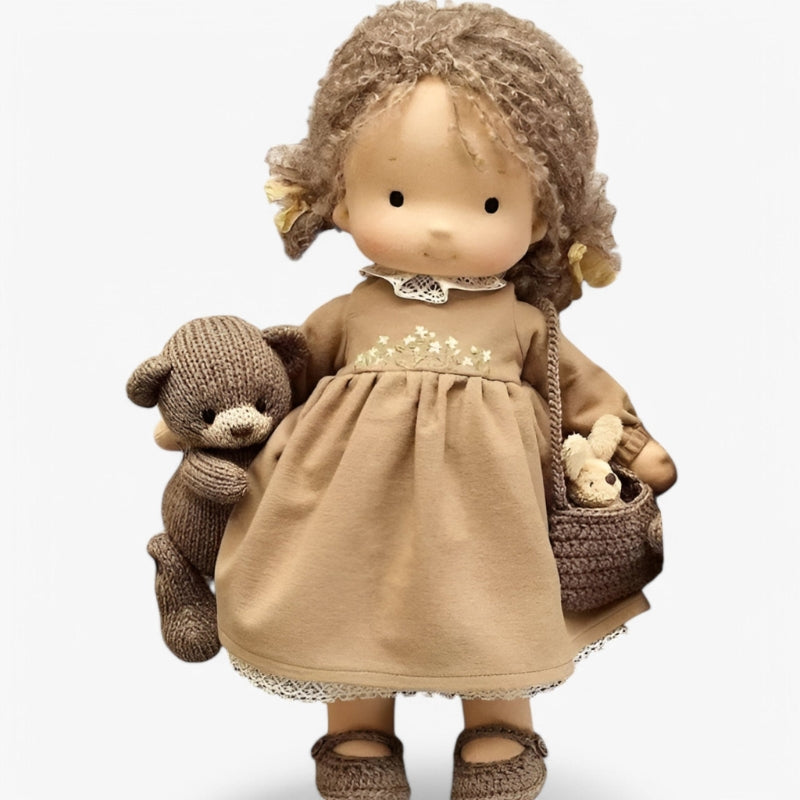 Artistic Wooden Doll for Creative Kids Play