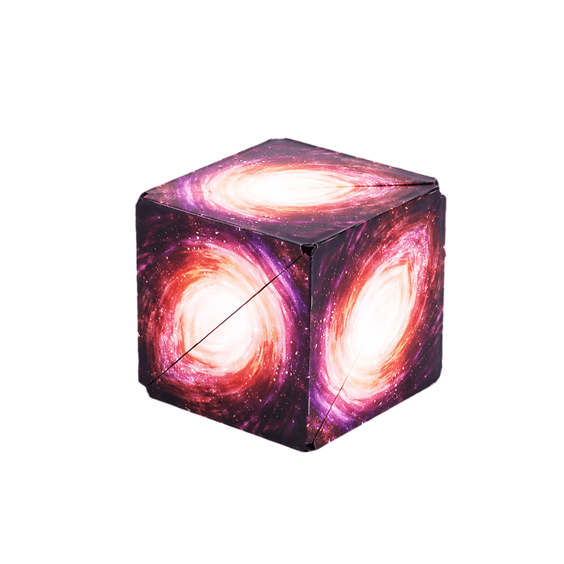 Cube puzzle magnétique coloré