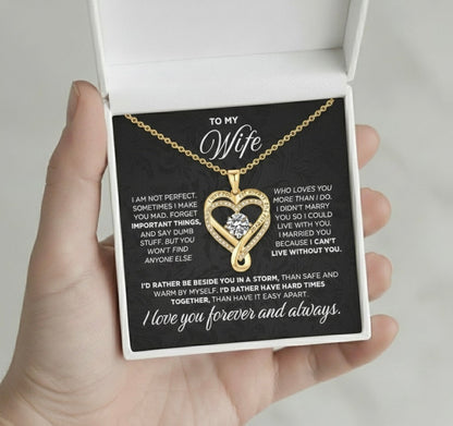 Collier d'amour romantique pour elle, pour toujours