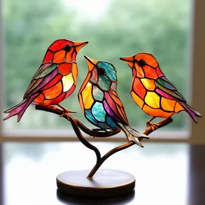 Colorful Hand Painted Garden Bird Table - Halri