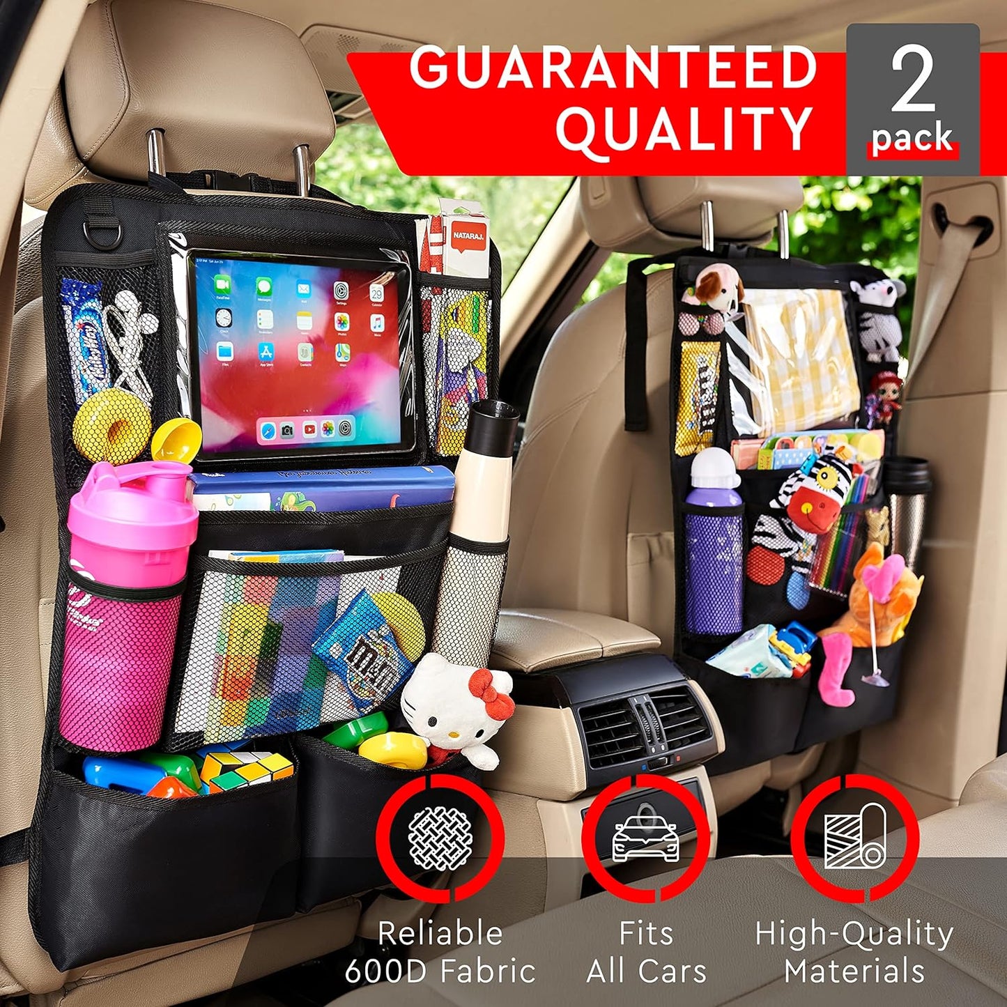 2-Pack Premium Auto Storage Organizers