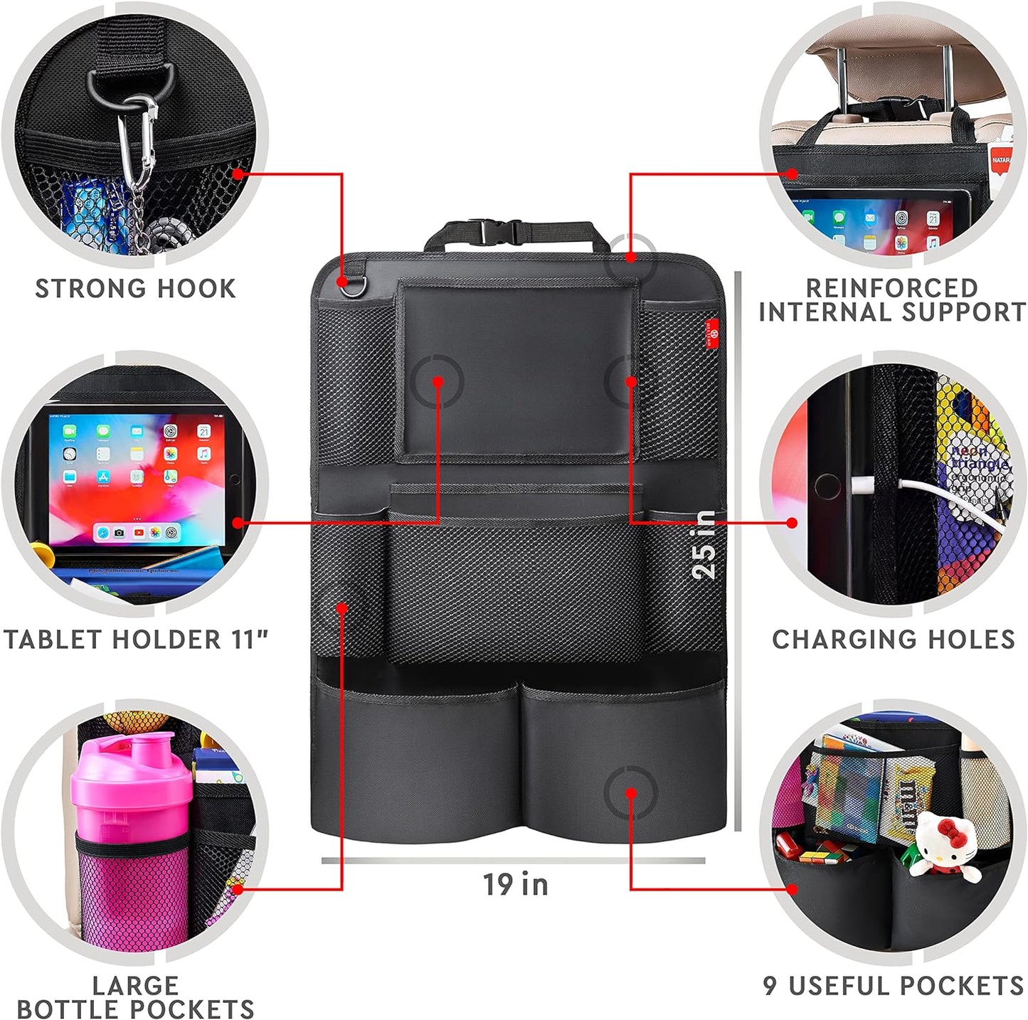 2-Pack Premium Auto Storage Organizers