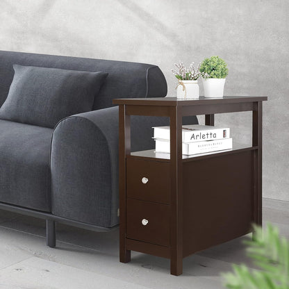 Space Saving Bedside Table with Storage - Halri
