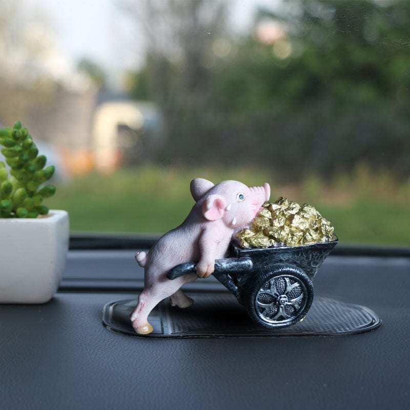 Adorable figurine de cochon décorative