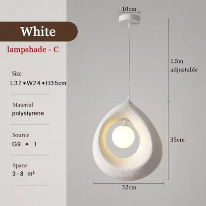 Lampe suspendue de style japonais simple