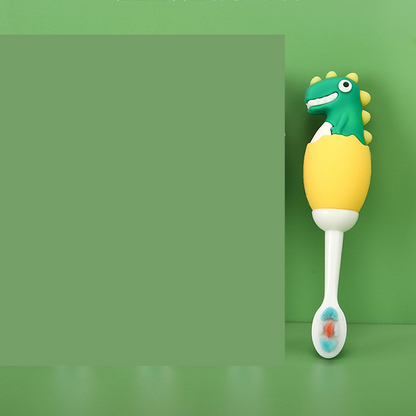 Brosse à dents amusante en forme de dinosaure pour les enfants et les tout-petits