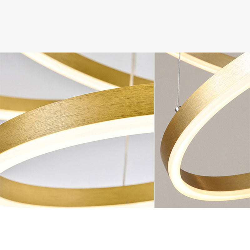 Stylish Metal Pendant Light Circle Design