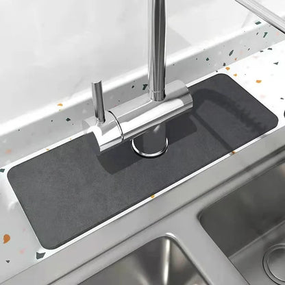 Tapis anti-gouttes imperméable pour lavabo