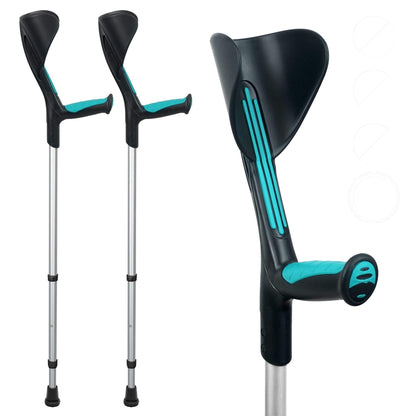 Comfortable Height Adjustable Walking Crutches for Adults