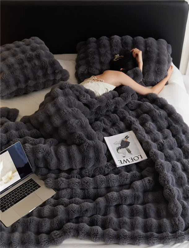Couverture polaire douce et moelleuse pour l'hiver