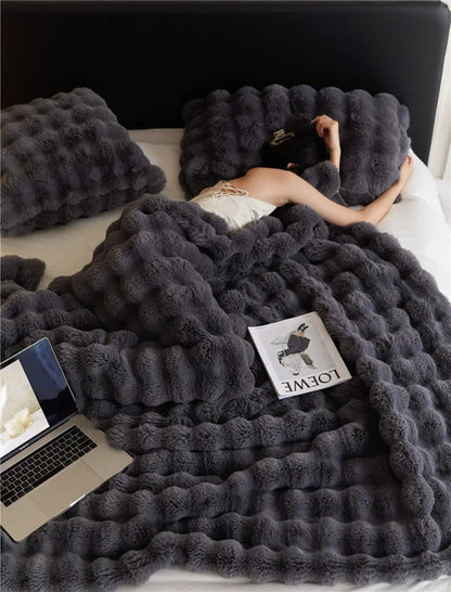 Couverture polaire douce et moelleuse pour l'hiver