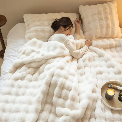 Couverture polaire douce et moelleuse pour l'hiver