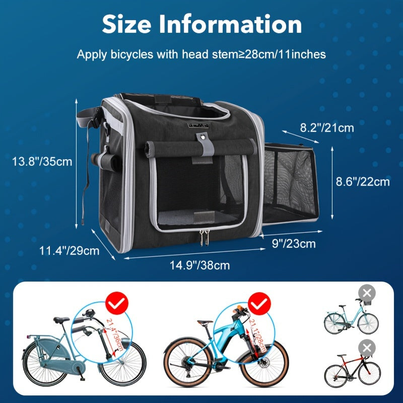 Collapsible Pet Bike Carrier Basket
