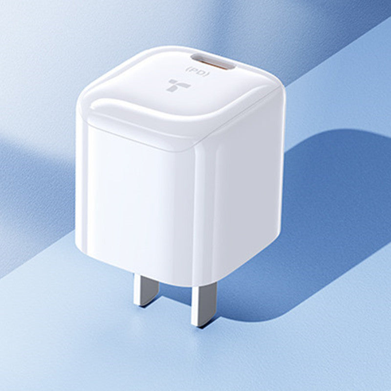 Chargeur mural USB-C compact et rapide pour téléphone et tablette 