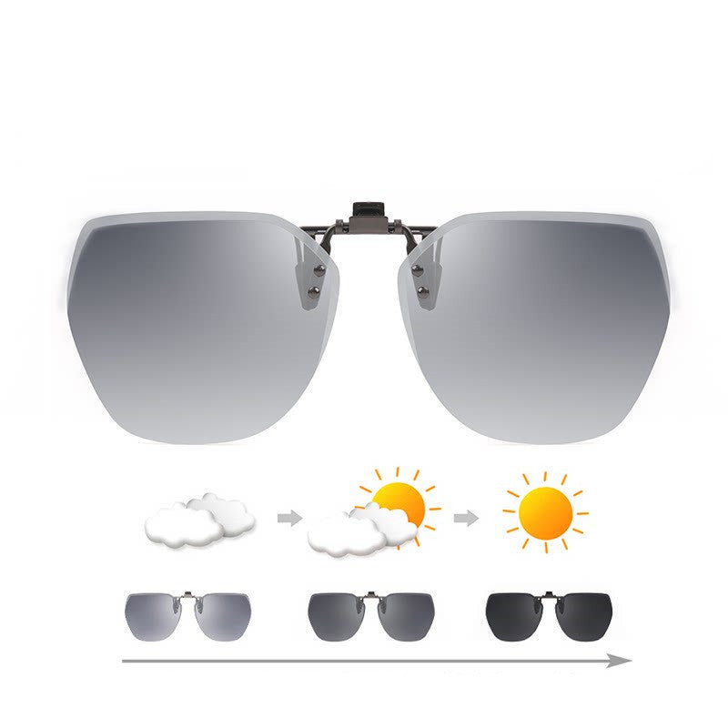 Lunettes de soleil polarisées à clip pour la conduite en extérieur 