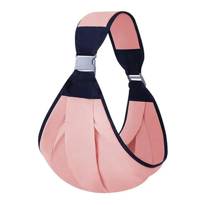 Adjustable Baby Wrap Soft Newborn Sling with Ergonomic Design, C-Shaped Back Support, Safe for Babies 1 Months+