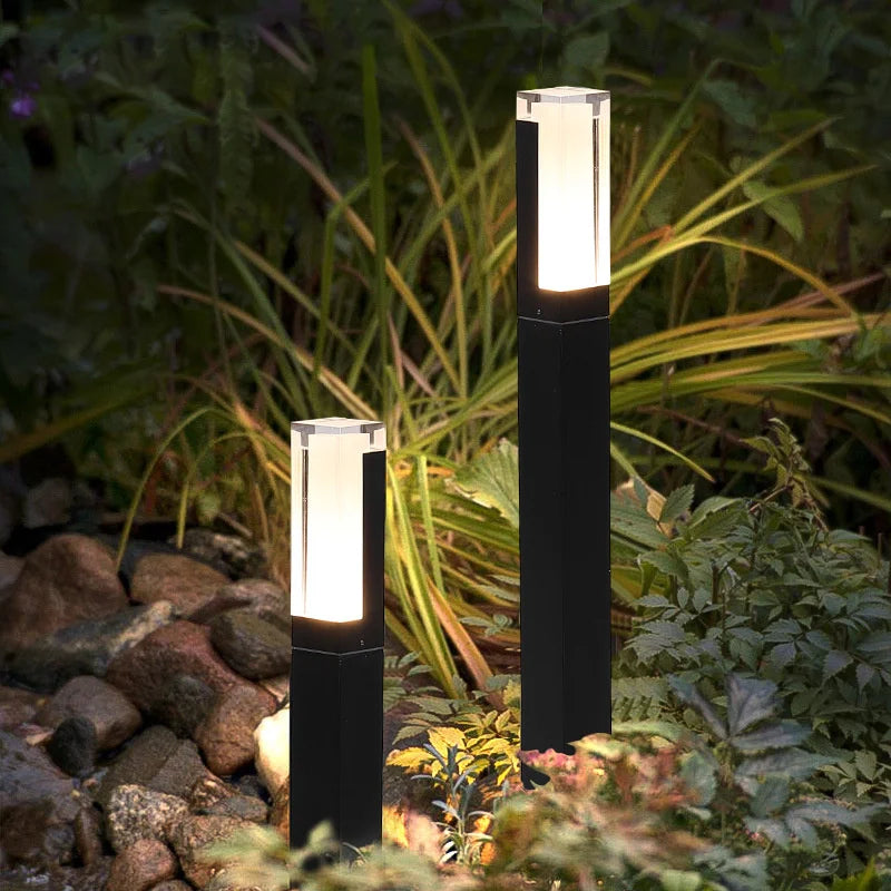 Weatherproof Black Outdoor LED Garden Lamp - Halri